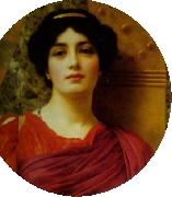 John William Godward Contemplation oil